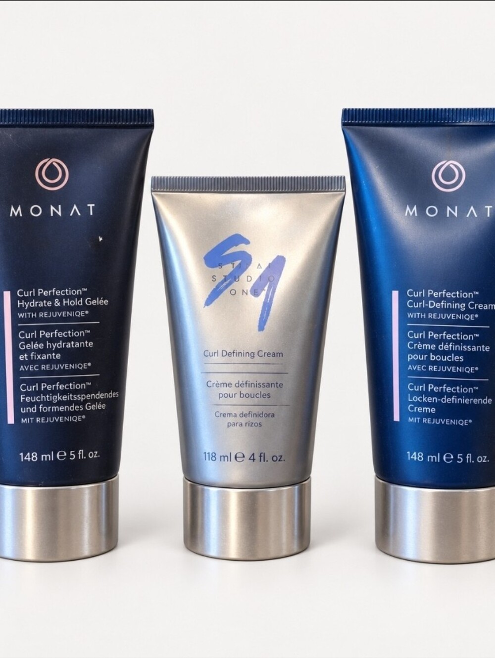 MONAT Curl Perfection Hair Styling Bundle Gelée & Curl Creams 3-Piece